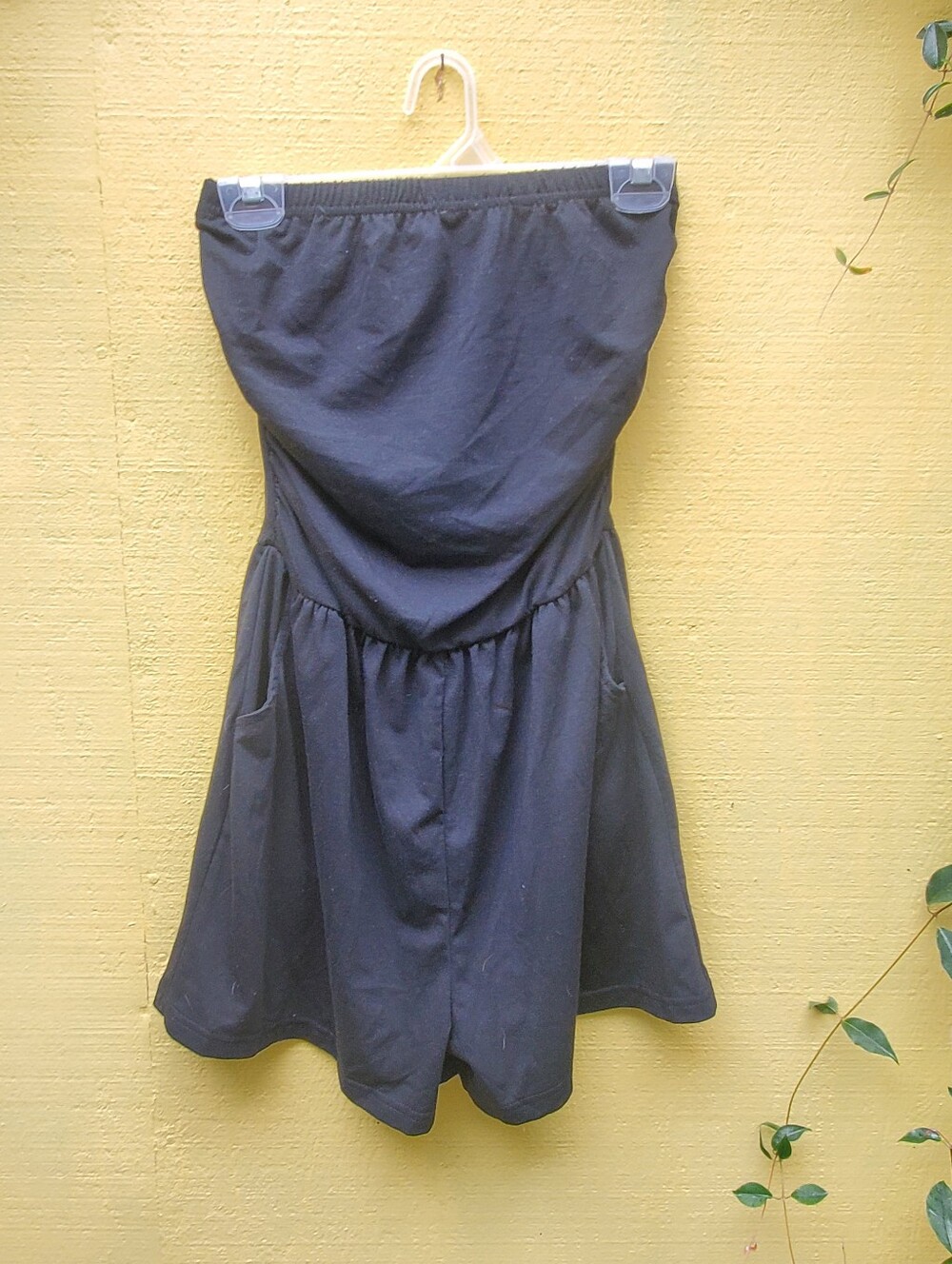 Strapless Black Women’s Romper